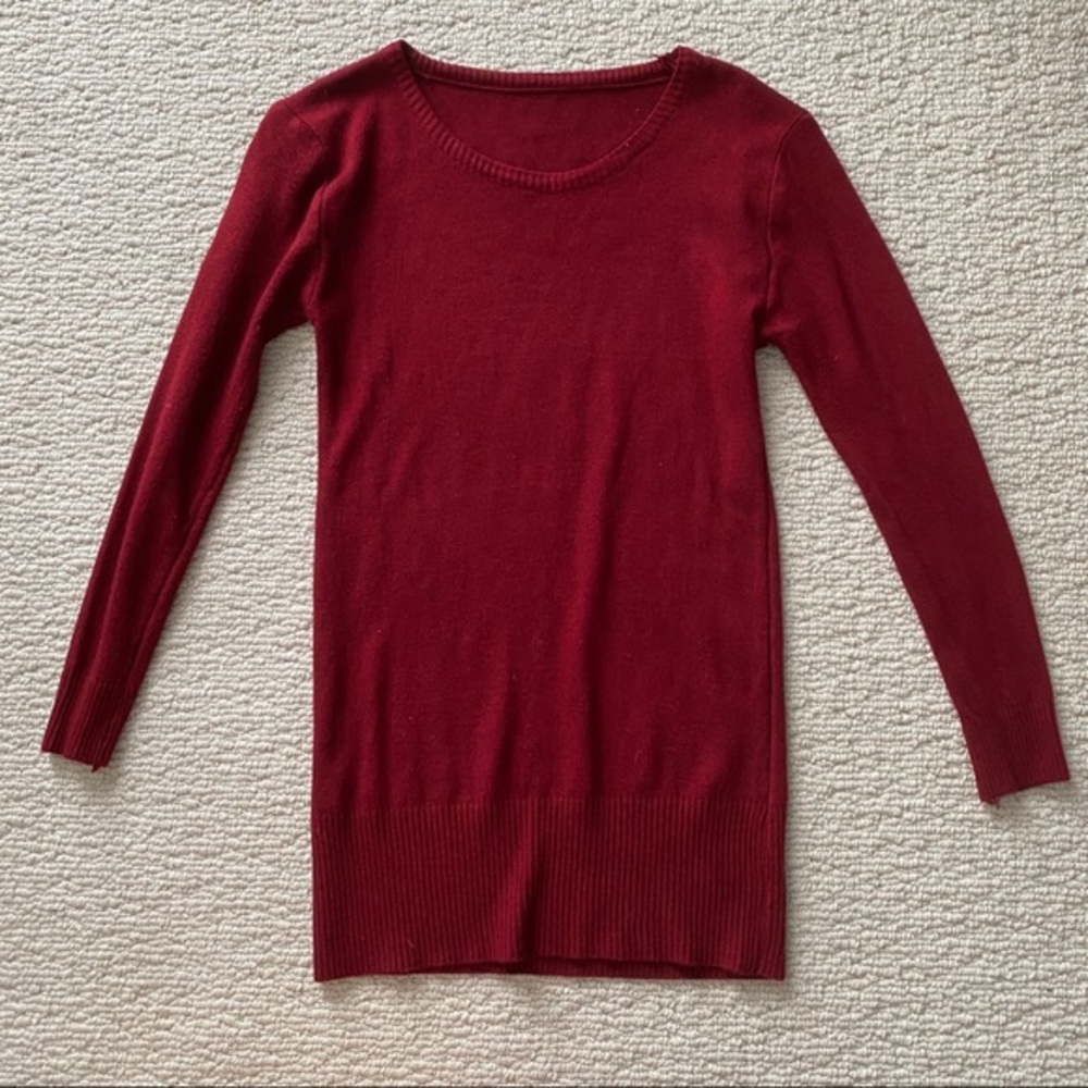 Long Red Sweater